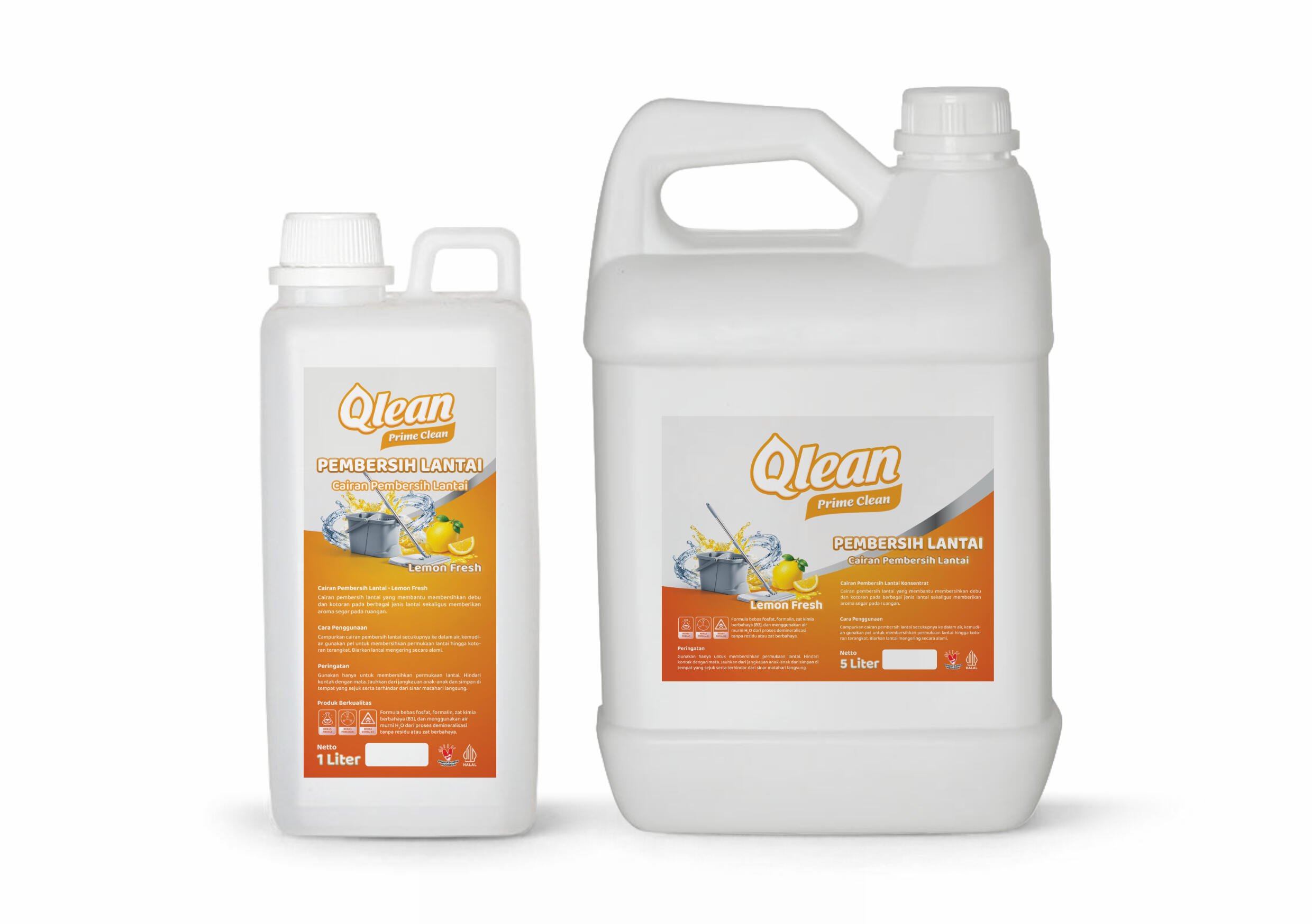 Qlean Prime Clean Floor Cleaner - Pembersih Lantai - Aroma Lemon Fresh