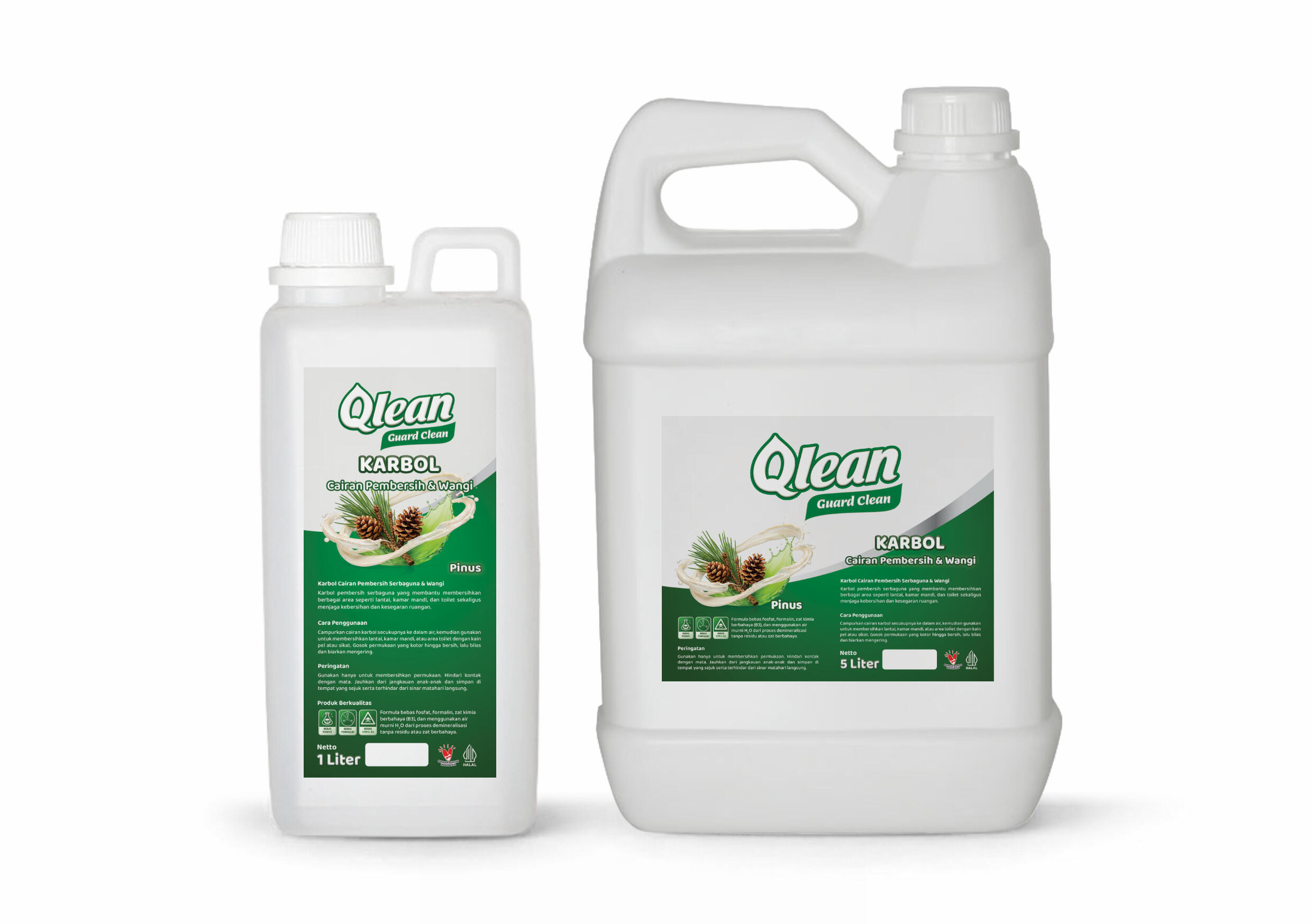 Qlean Guard Clean Karbol - Cairan Pembersih Serbaguna & Wangi